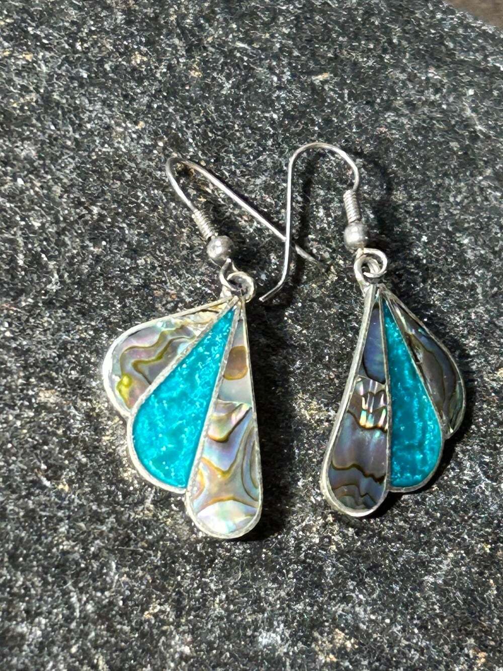 Abalone Shell Alpaca Mexico Earrings